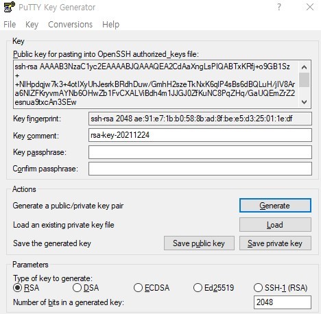 generate ssh keys